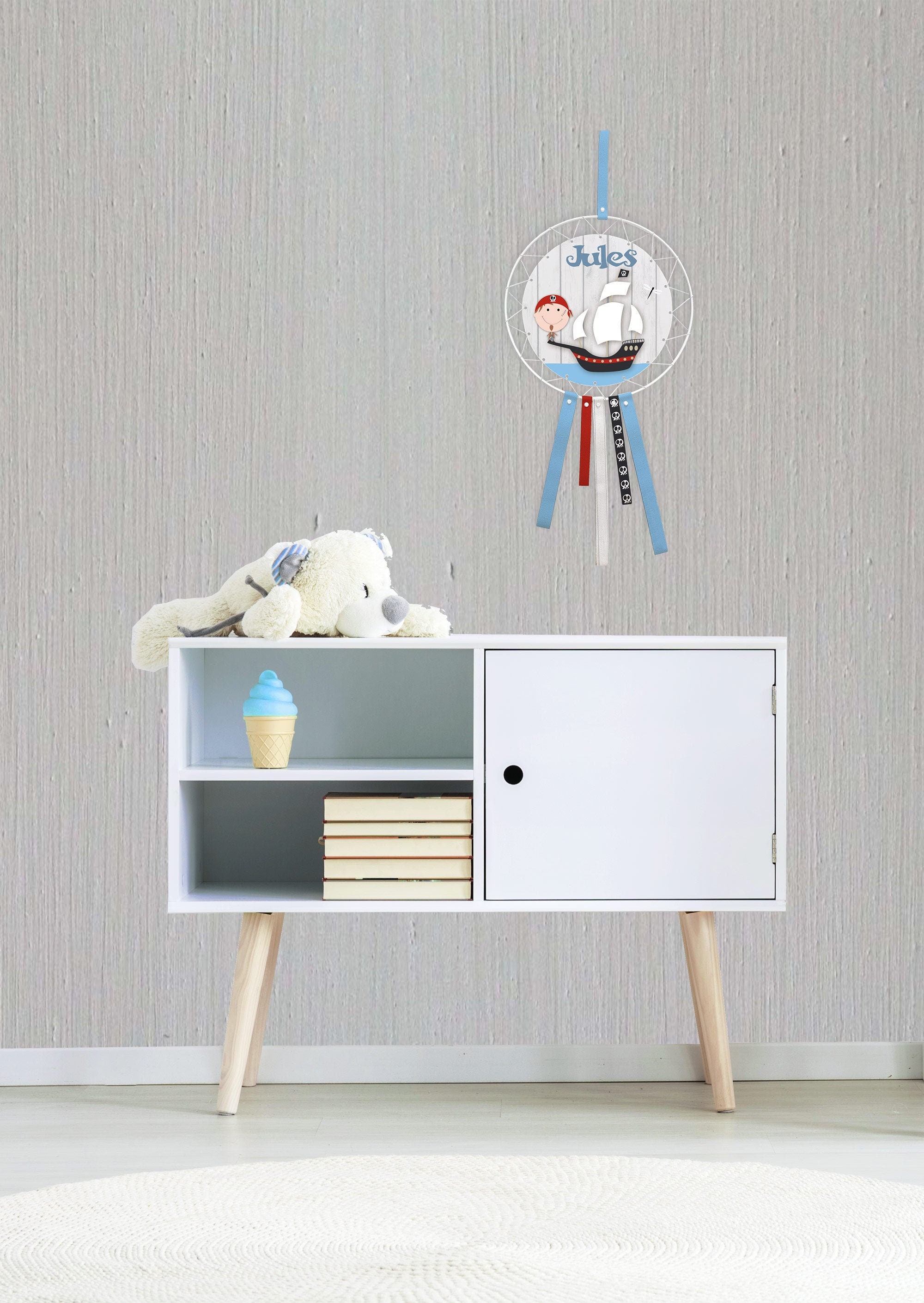 Attrape-Rêves Personnalisé Du Pirate Au Foulard Rouge en Diy