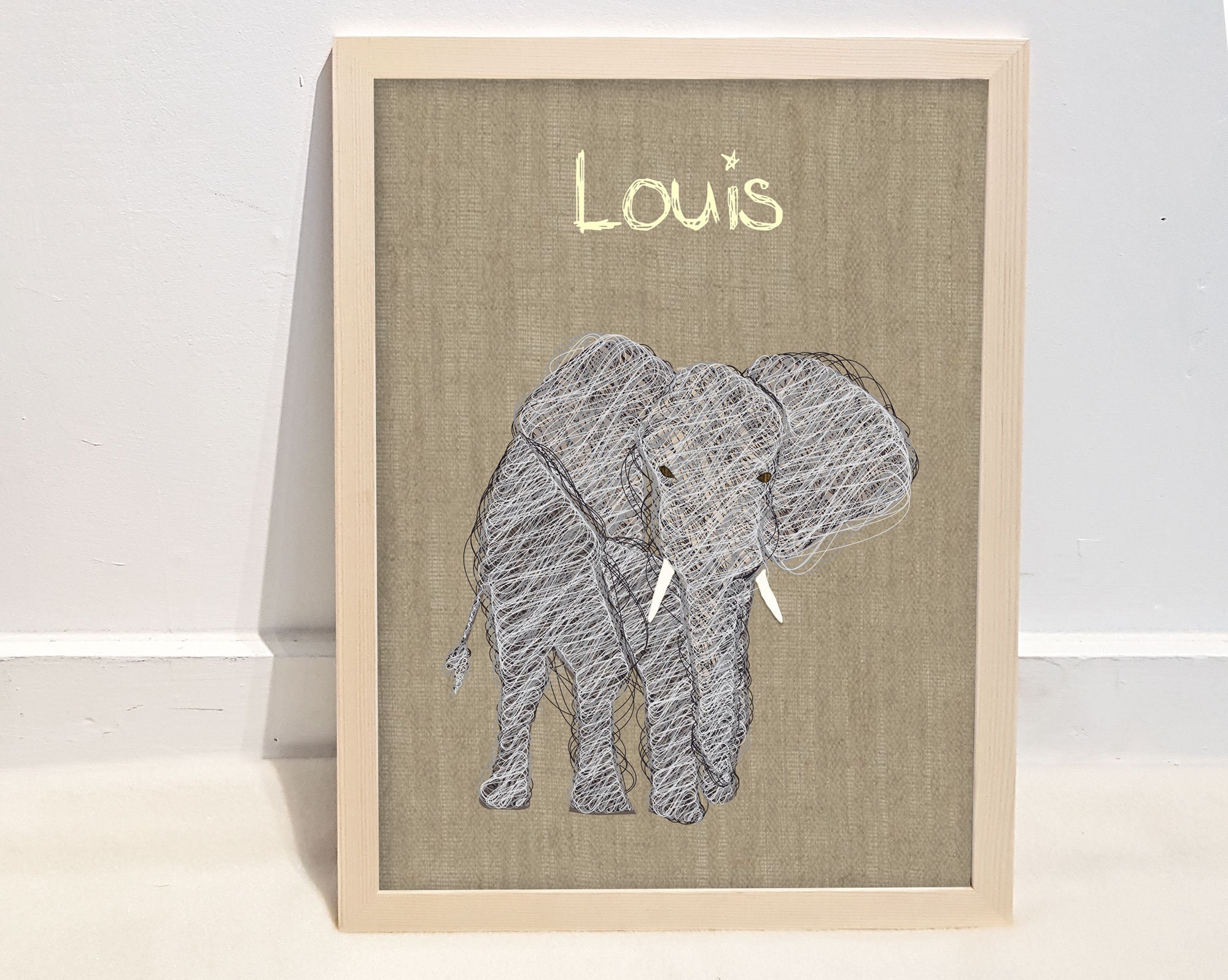 Affiche Personnalisée Éléphant de La Jungle