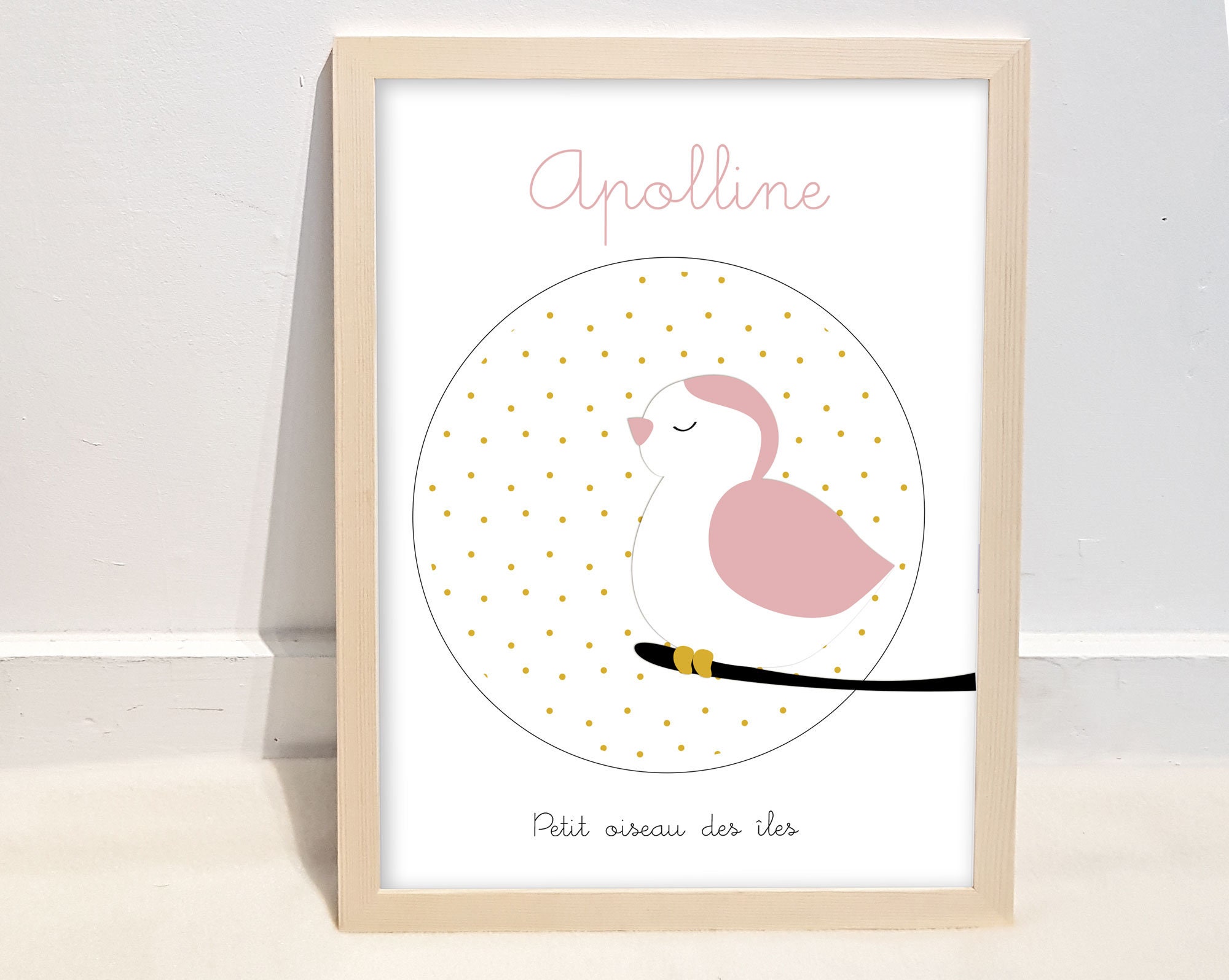 Affiche Design Personnalisée Du Petit Oiseau