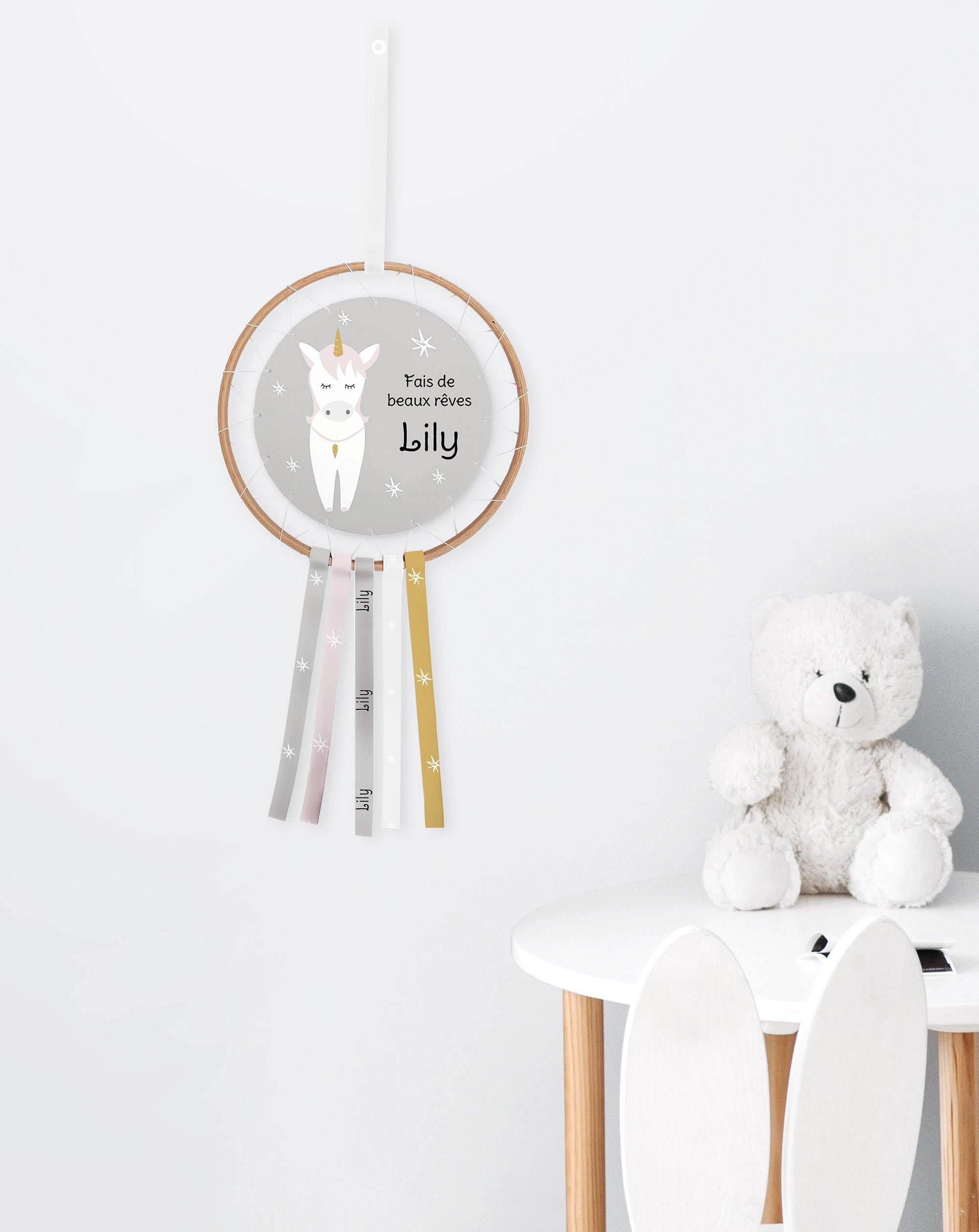 Attrape-Rêves Personnalisé Licorne Design