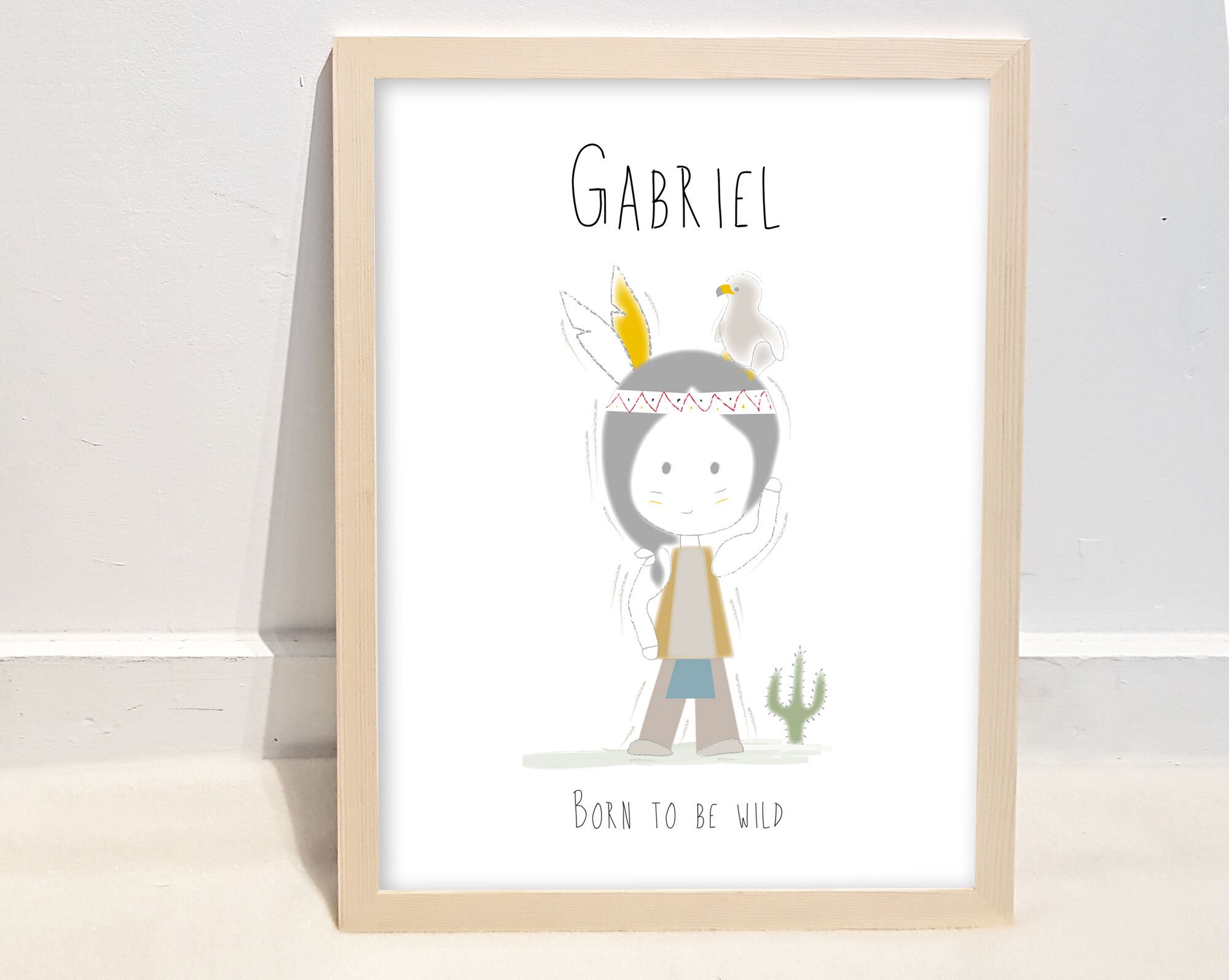 Affiche Personnalisée Petit Indien