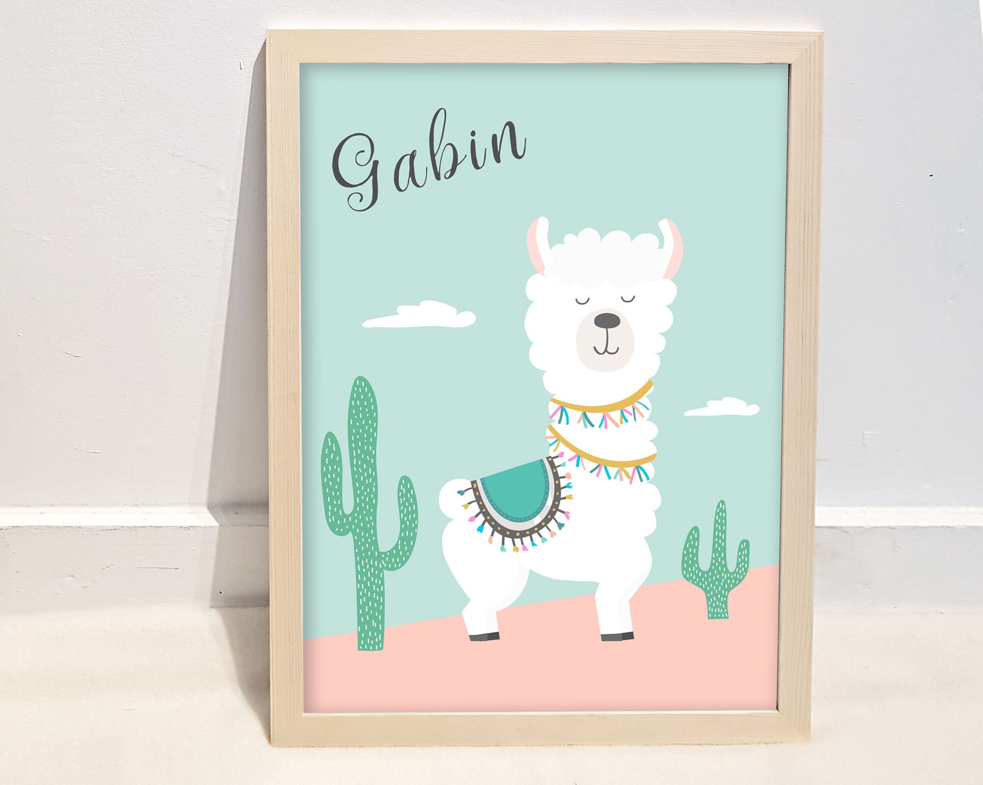 Affiche Personnalisable Du Pays Des Lamas