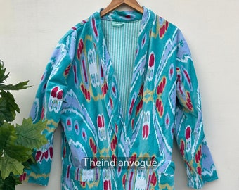 Indiase fluwelen jasje, lange winterjas, cadeau voor haar, kamerjas, bruidsgewaad, fluwelen gewaad, huisgewaad fluwelen kimono