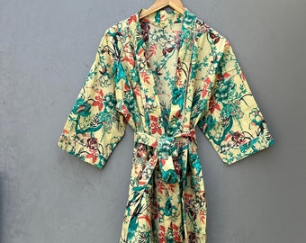 Best Seller 100% Cotton kimono Robes, Pure cotton Kimono, Cotton Kimono, Festival Clothing, Kimono Kaftan, Oriental Kimono, Women's robes