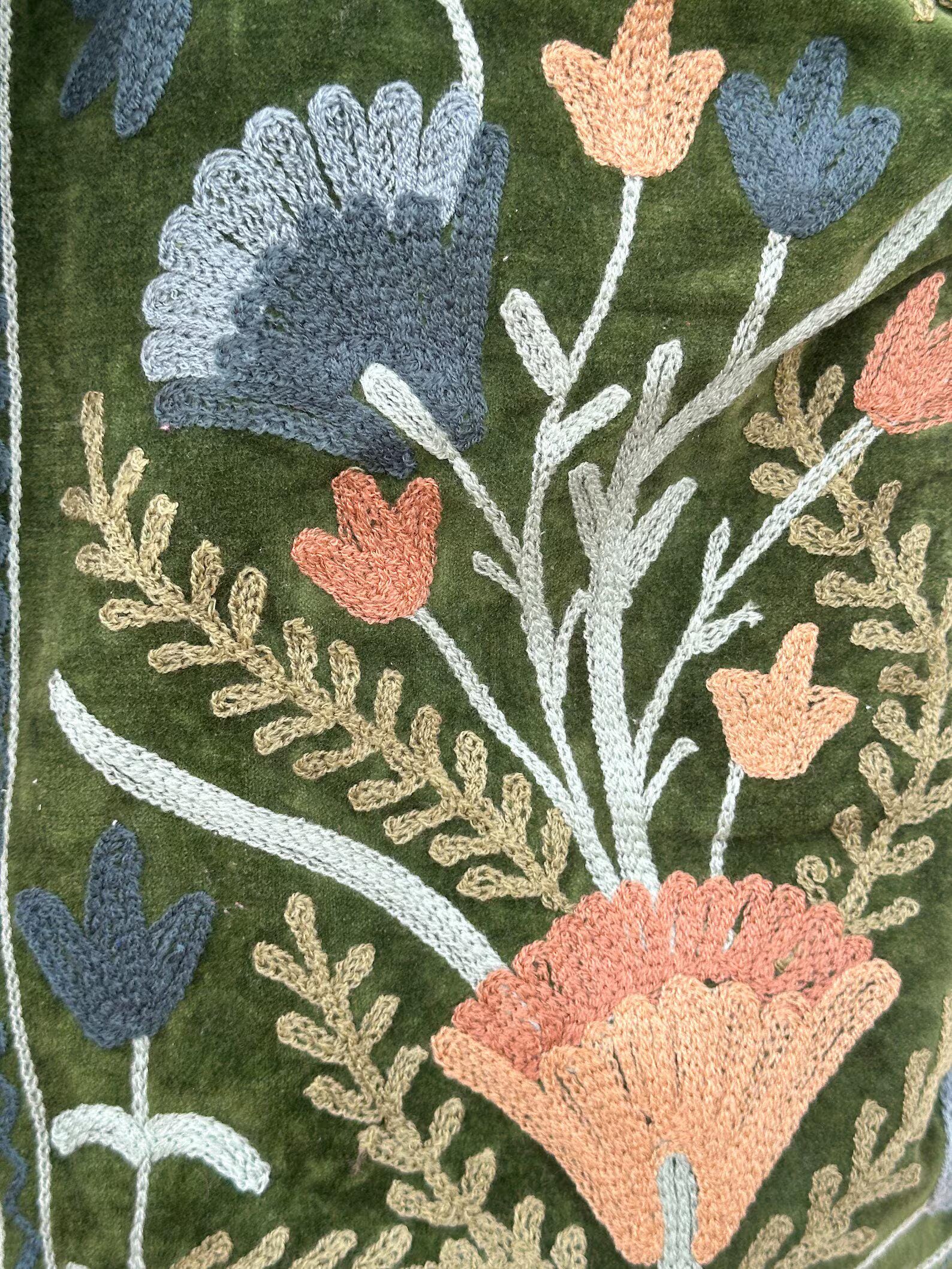 ヴィンテージ カンタキルト ラリーキルト 手仕事 インド刺繍 インド