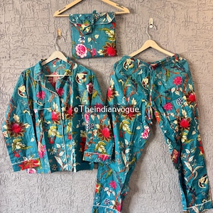 Hand Block Print Cotton Pajama Set: Ultra-Soft Indian Night Dress