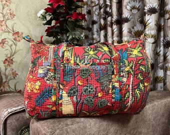 Frida khalo printed duffel bags pure handmade bags,duffel bags,cotton bags