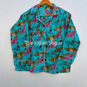 Cotton Floral Pajama Set: Women's Nightwear Suit