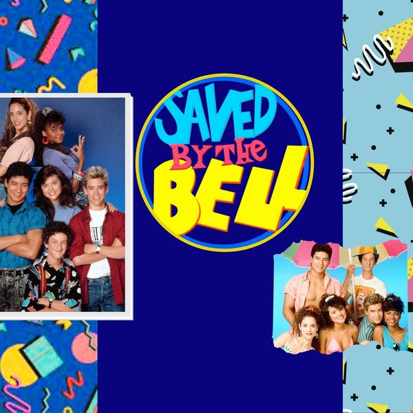 Saved by the Bell JPG, SVG, PNG graphic design for tumblers, mugs, tees, tshirt