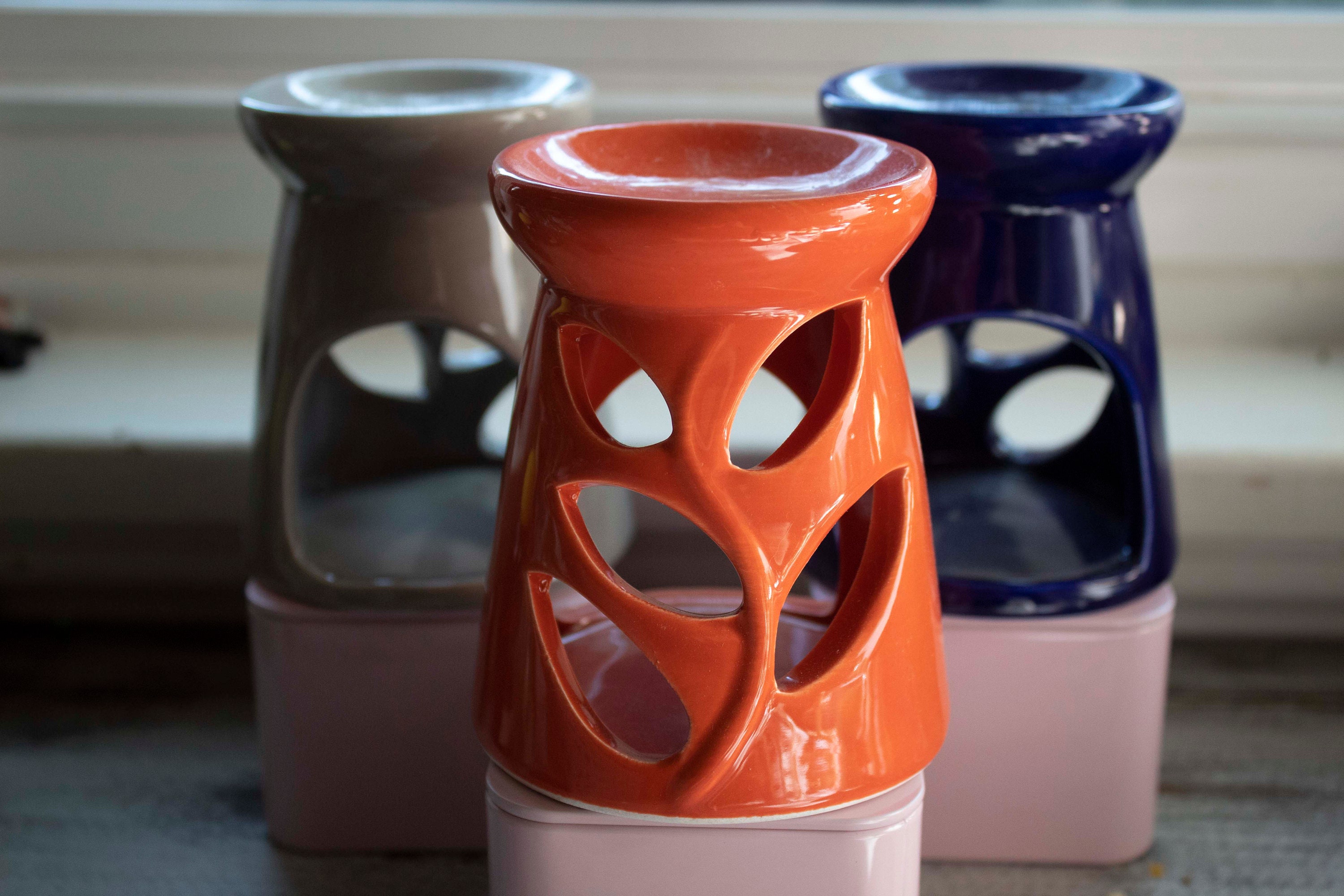 Fall Leave Wax Burner/ceramic Wax Warmer Etsy