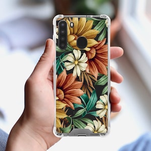 Flowers Case For Samsung A15 Samsung S24 For Galaxy A71 5G Samsung a10e Case For Galaxy A03S Beige Vintage For Samsung a20 Galaxy A54 MB186
