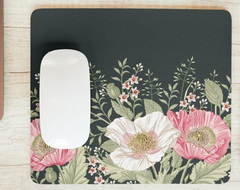 Vintage Flowers Mouse Pad Office Decor for Desk Accessories Summer Aesthetic Mousepad Gift for Coworker Boss U330