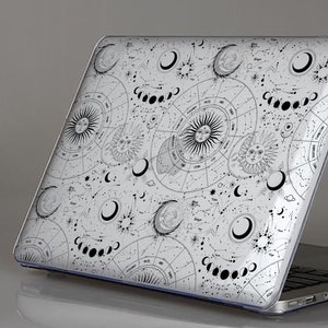 Astronomy Case For MacBook Pro Celestial Stars MacBook Air M4 2024 Touch Bar 11&quot; 12&quot; 13&quot; 15&quot; Moon Sun Case For MacBook Pro 14 MB108