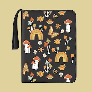 Porta-cartões de beisebol, álbum de cartas colecionáveis de futebol, coleção de esportes, bandas musicais, fichário infantil, cogumelos, arco-íris, armazenamento de fotos com zíper BB1