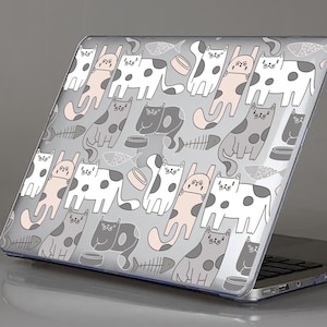 Cats Case For MacBook Air Kittens Hard Case MacBook Air M3 2024 11&quot; 15&quot;16&#39; Clear Case For MacBook Pro 14 MB188