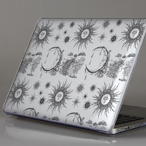 Esoteric Case For MacBook Air 15 2024 Celestial Mystic MacBook Air 11&#39; 12&#39; 13&quot; 14&quot; Sun Moon Laptop Case MacBook Pro 13 MB52