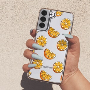 Oranges Case For Samsung A52 5G Galaxy A10e Clear Case For Galaxy S23 Case For Galaxy A54 Case Summer For Samsung a42 Samsung S21 Ultra U323
