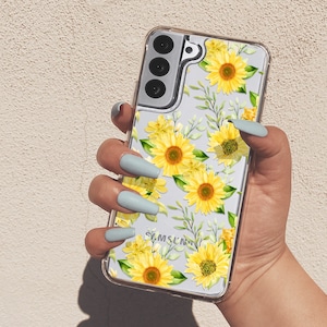 Sunflowers Case For Samsung A32 Galaxy S24 Galaxy A54 Clear Case For Galaxy A01 Galaxy A15 Flowers For Samsung a42 Samsung S23 FE 5G U379