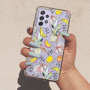 Tropical Case For Samsung A42 5G For Galaxy A52 Galaxy A32 Clear Case For Galaxy S24 Fruits Case For Samsung S23 For Samsung S23 FE U430