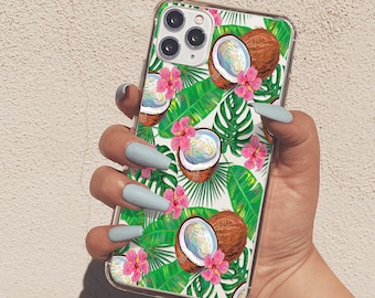 Sommer Hülle für iPhone 14 Pro Max iPhone 13 Hülle iPhone XR Hülle iPhone 12 Mini Tropical iPhone 15 Pro Hawaii Hülle für iPhone 14+ U392