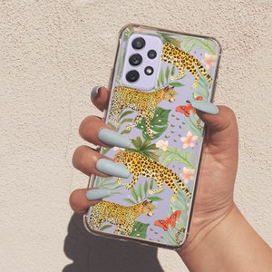 Animal Case For Samsung A14 For Galaxy S23 Clear Case For Galaxy a10e For Galaxy A21 Cheetah For Samsung a20 Galaxy S20 FE Galaxy S22 U374