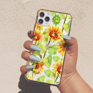 Sunflowers Case For iPhone 16 Pro Max iPhone 14 Plus Case Fits iPhone SE Flowers Case iPhone 13 Floral iPhone 15 Pro A685