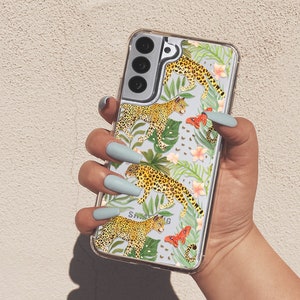 Cheetah Case For Samsung A52 5G Animal Print Case For Galaxy S24 For Galaxy a32 Case For Galaxy A15 Tropical For Samsung a42 S23 FE U374