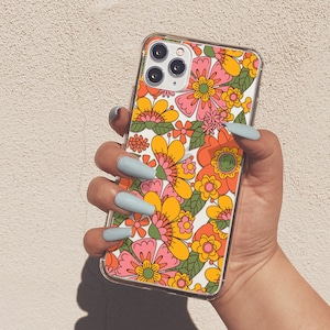 Groovy 70er Jahre Hülle für iPhone 16 Pro iPhone 13 Retro iPhone XR Xs Hülle Für iPhone 12 Mini iPhone 14 Pro Max Case Hippie iPhone 15 MB234