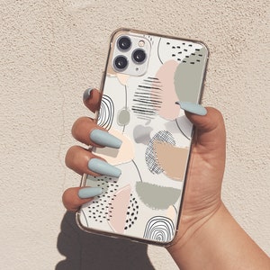 Modern Case For iPhone 16Pro Max iPhone 14 Pro Case Abstract iPhone 12 Mini Beige iPhone XS iPhone 15 Pro Max iPhone 11 Pro 13 U36