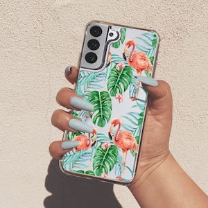 Tropical Case For Samsung A42 5G Galaxy A54 Clear Case For Galaxy a32 For Galaxy A12 A13 Flamingos For Galaxy S23 Ultra For Samsung S21 U370
