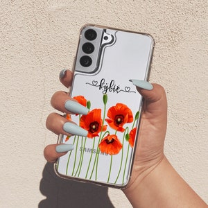 Name Case For Samsung S23 Ultra Flowers Case For Galaxy A14 Custom Personalized Case For Galaxy S20 Galaxy A32 Galaxy A54 Samsung S21 U124