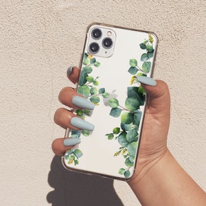 Eucalyptus Case For iPhone 16 Pro Max iPhone 14 Pro Case Flowers iPhone 15 Pro Max Case iPhone 13 Pro Green iPhone SE XR iPhone 12 mini U240