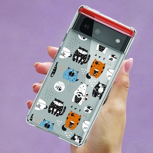 Funny Cats Case For Google Pixel 9 XL Pixel 7A Pixel 5a 5G Kittens Case for Google 4 XL Pixel 8 Pro Case Fits Pixel 6 Pro MB335