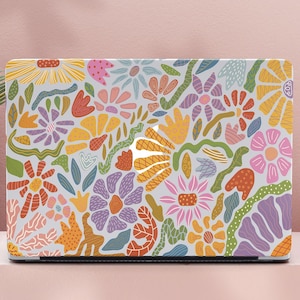 Retro Case For MacBook Air Pink Aesthetic Clear MacBook M3 2024 11&quot; 12&quot; 15&quot;16&quot; Flowers Case For MacBook Pro 14 MB285