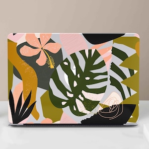 Tropical Case For MacBook Air 15 2024 Pink Abstract Laptop Case Retina 11&quot; 12&quot; 13&quot; 16&quot; Aesthetics Case For MacBook Pro 14 MB217