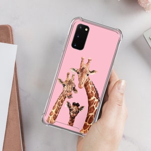 Giraffe Family Case For Samsung S22 Galaxy S23 Clear Galaxy S21 Ultra Case Galaxy A14 Fits Galaxy A54 Case Animals Samsung S20 FE 5G B15