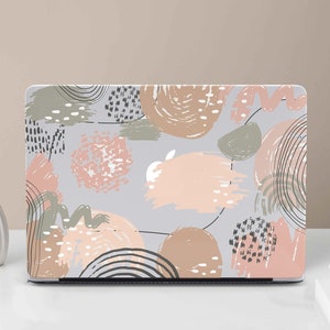 Beige Case For MacBook Air M3 Modern Abstract MacBook 14&quot; 13&quot; 12&quot; 11&quot; Clear Cute Case For MacBook Pro 16 Laptop MB53