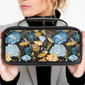 Aesthetic Switch Case Made For Nintendo OLED / Switch Lite Protective Bag Flowers Hard Pouch For Switch Accessories WC32
