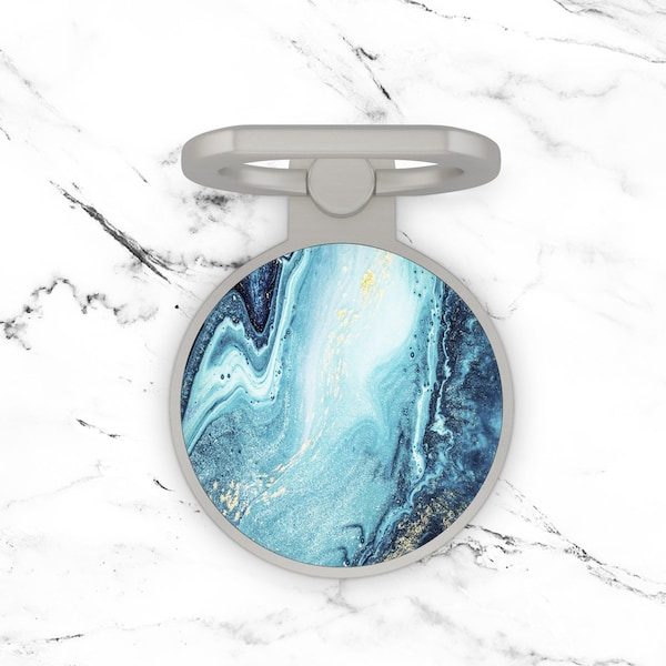 Phone Holder For iPhone Ring Stand Blue Marble Holder Ring Grip iPhone Ring Case Finger Ring   Holder RH4