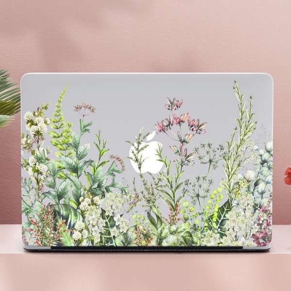 Wild Flowers Case For MacBook Pro 14 Aesthetic Summer MacBook Air M2 2023 11" 12" 13" 15" 16" Meadow MacBook Air 13 MB87