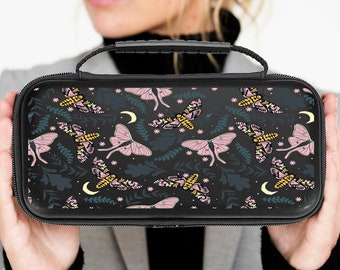 Butterflies Switch Case Compatible with Nintendo OLED / Lite Protective Bag 20 Games Summer Aesthetics Pouch For Switch Accessories WC13
