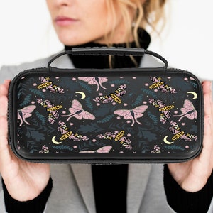 Butterflies Switch Case Compatible with Nintendo OLED / Lite Protective Bag 20 Games Summer Aesthetics Pouch For Switch Accessories WC13