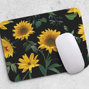 Sunflowers Mouse pad Office Decor for Women Desk Accessories Spring Flowers Mousepad Gift for Coworker Boss MB212