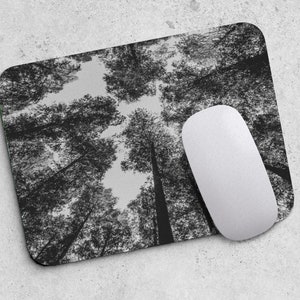 Forest Mousepad Office Decor for Women Desk Accessories Cute Nature Trees Mousepad Gift for Coworker Boss A829