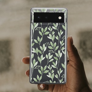 Green Leaves Case For Google 8 Pro Pixel 6A Pixel 5a 5G Botanical Case for Google 9 XL Pixel 7A Summer Case Fits Pixel 6 Pro A708