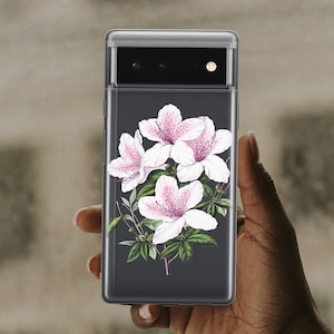Flowers Case For Pixel 8 Pro Pixel 6A Pixel 5a 5G Azalea Flowers Case for Google 9 XL Pixel 7 Pro Case Fits Pixel 6 U500