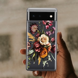 Fall Flowers Case For Google Pixel 8 Pixel 9 XL Pixel 5a 5G Cute Case for Google 4 XL Pixel 7 Pro Autumn Vintage Case Fits Pixel 6 Pro U489
