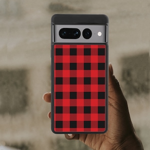 Buffalo Plaid Case For Google 7 Pro Google 4A 5G Case For Google Pixel 6A Google Pixel 5 Christmas For Pixel 3a XL A305