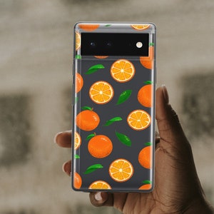 Oranges Case For Google 9 Pro Pixel 6A Pixel 5a 5G Cute Fruits Case for Google 4A Pixel 8 Pro Summer Case Fits Pixel 7A mb325