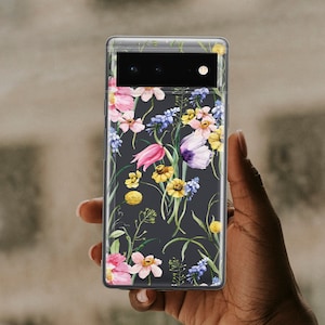 Spring Flowers Case For Google 9 Pro Pixel 5a 5G Pixel 7A Case for Google 4A Pixel 6A Meadow Case Fits Pixel 8 Pro U486